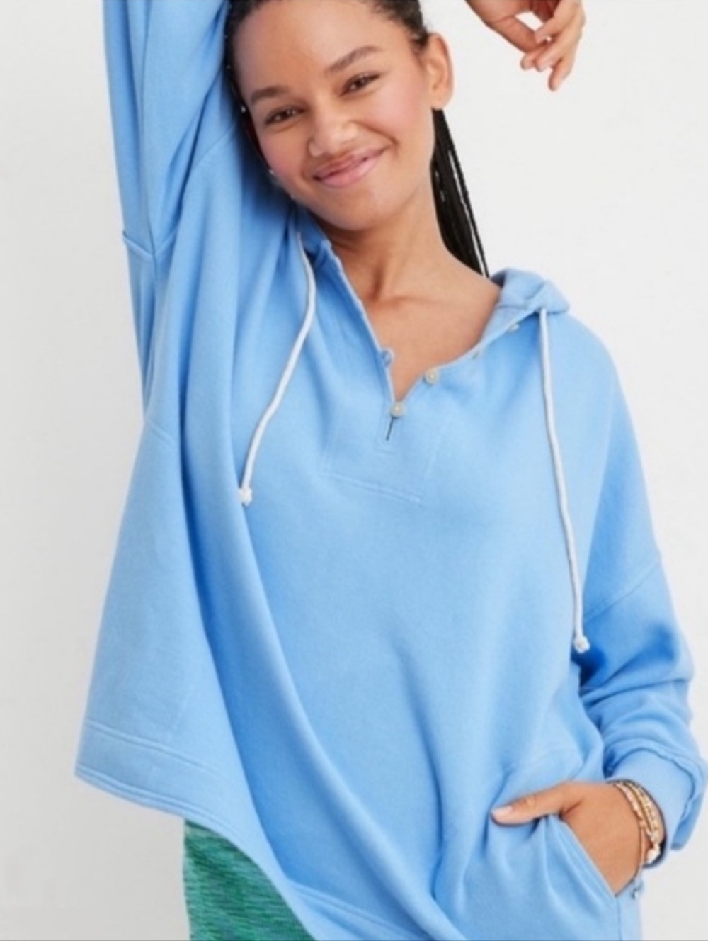 Aerie Oversized Cotton Beach Hoodie Size M